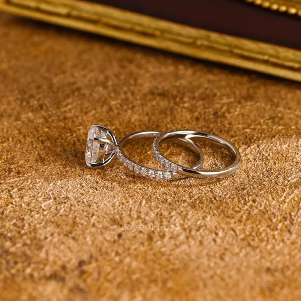Wedding ring set for her
