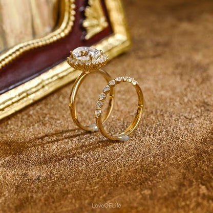 Half eternity pave band