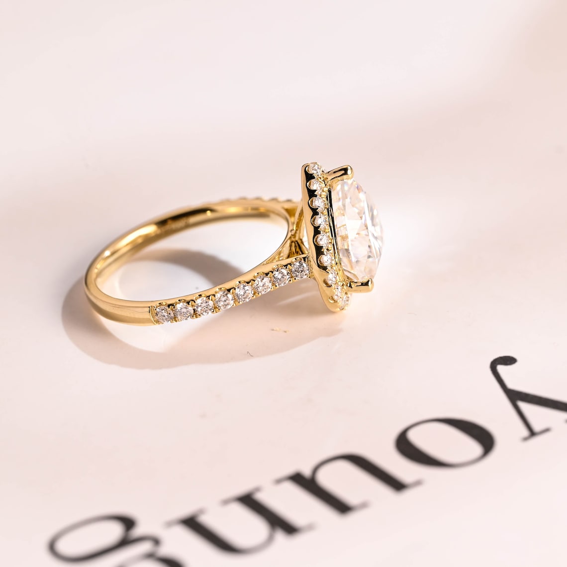 Romantic proposal ring