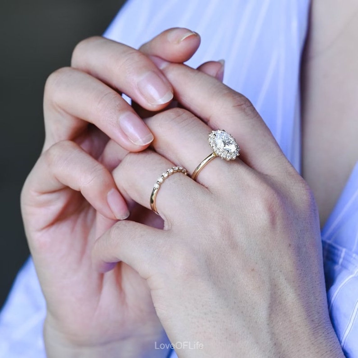 Timeless engagement ring set