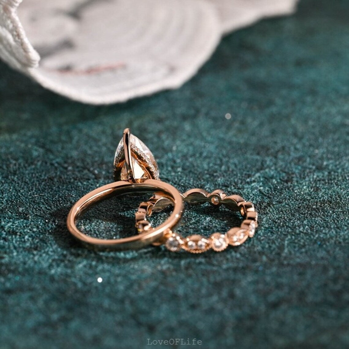 Handmade bridal solitaire ring