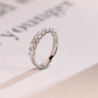 Prong set moissanite ring