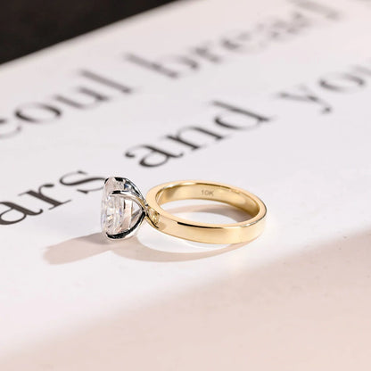 moissanite proposal ring