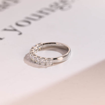 Bridal half eternity ring