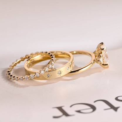 Wedding ring set for her