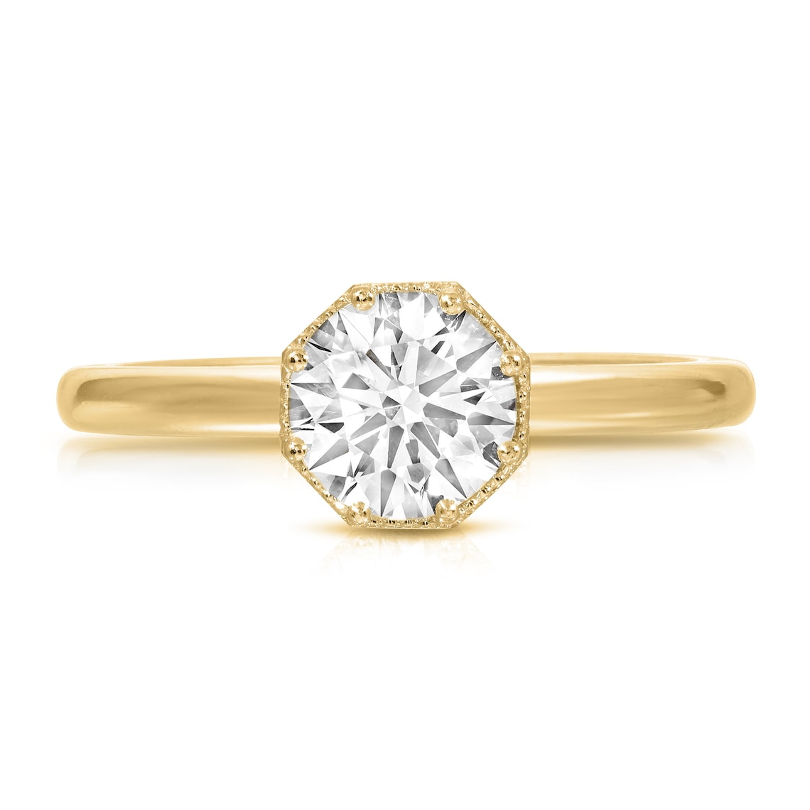 Yellow gold ring