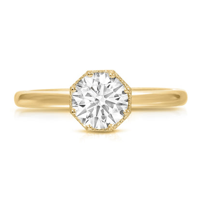 Yellow gold ring