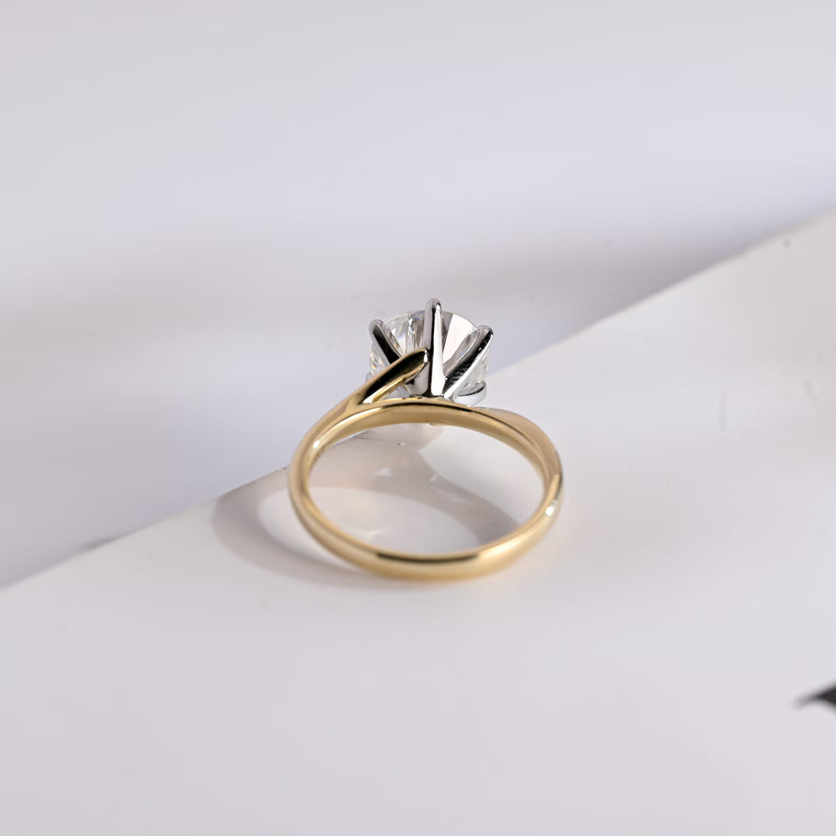 handmade moissanite ring