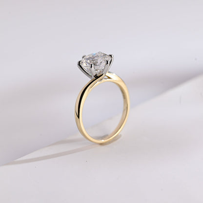 cathedral shank solitaire ring