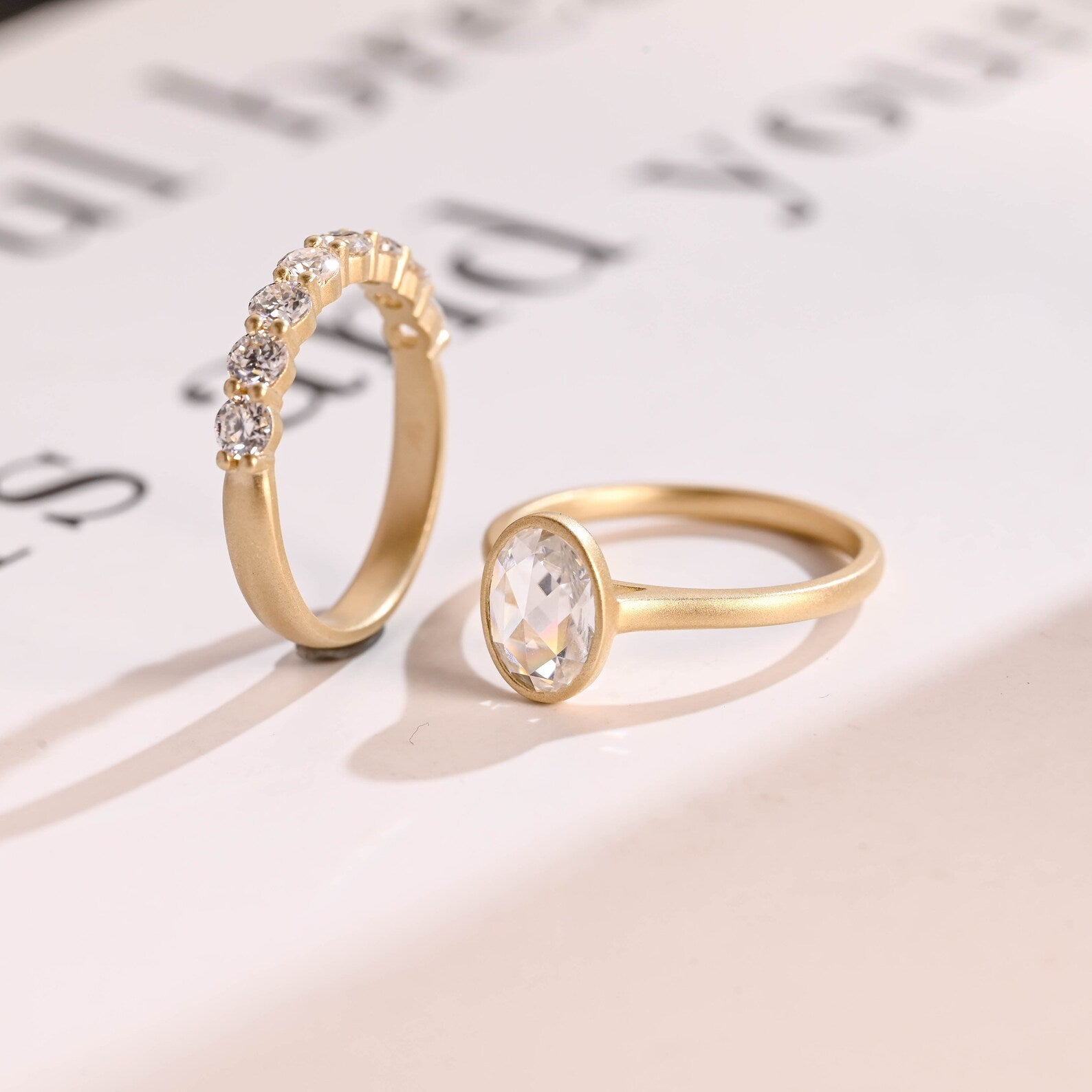 bezel setting diamond ring