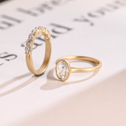 bezel setting diamond ring