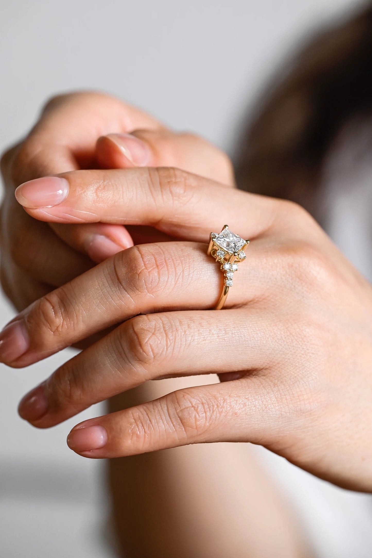 yellow gold vintage bridal ring
