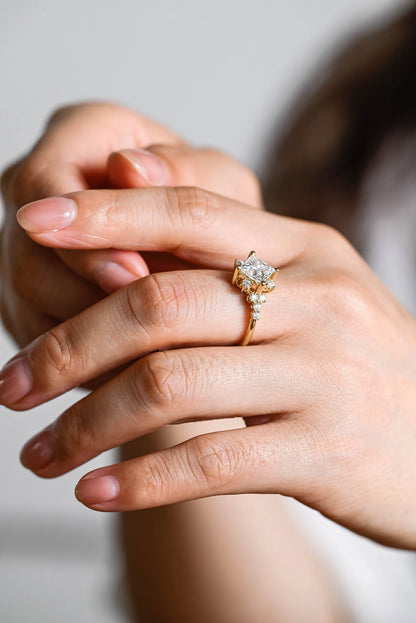 yellow gold vintage bridal ring