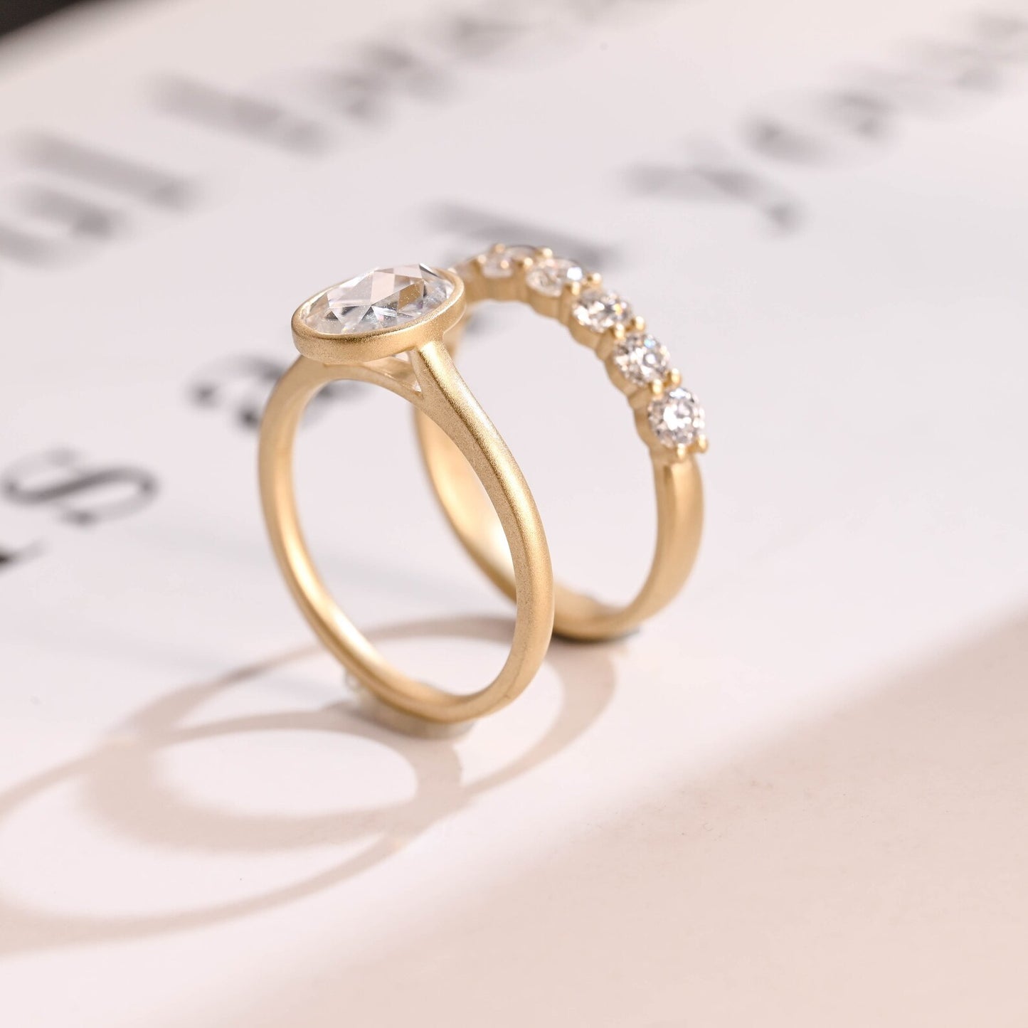 cathedral shank solitaire ring
