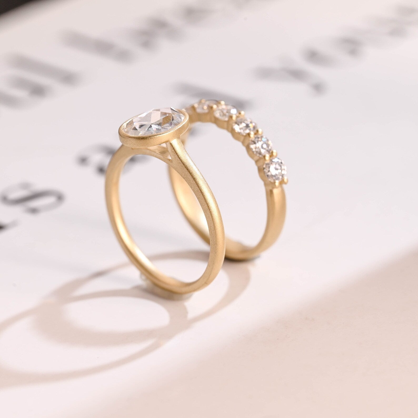 cathedral shank solitaire ring