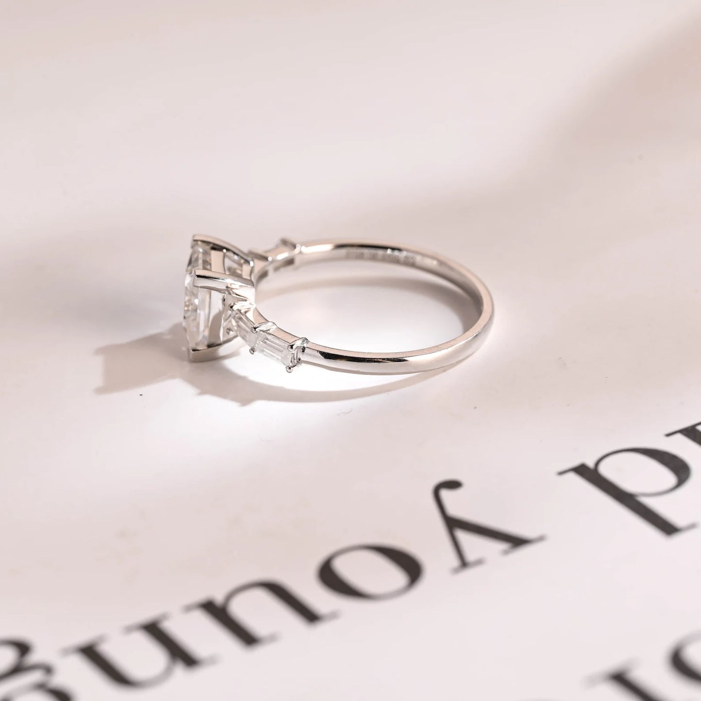 handmade moissanite ring
