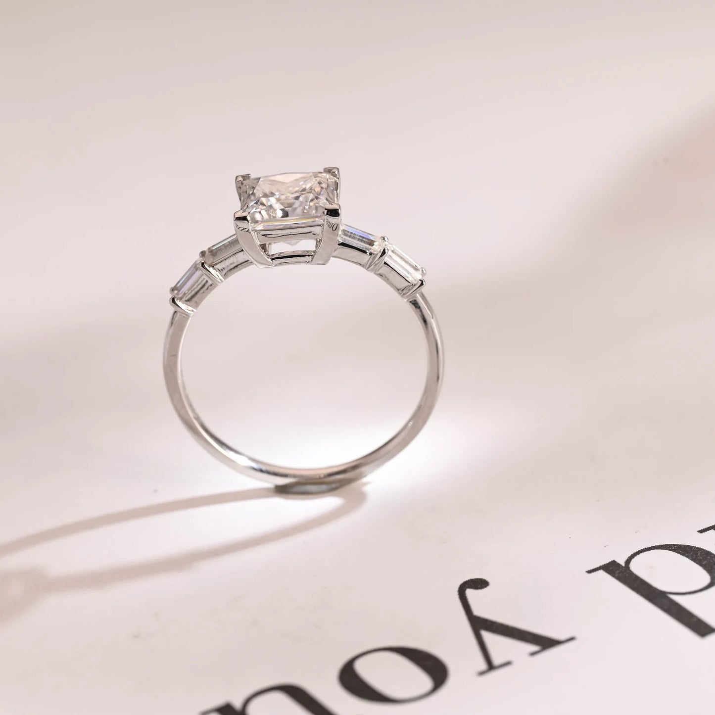 straight shank solitaire ring