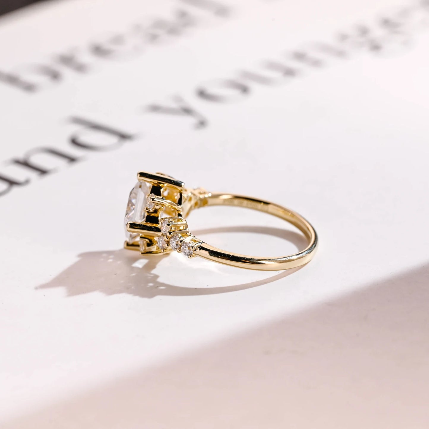 handmade moissanite ring