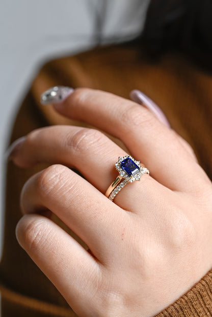 yellow gold ring set