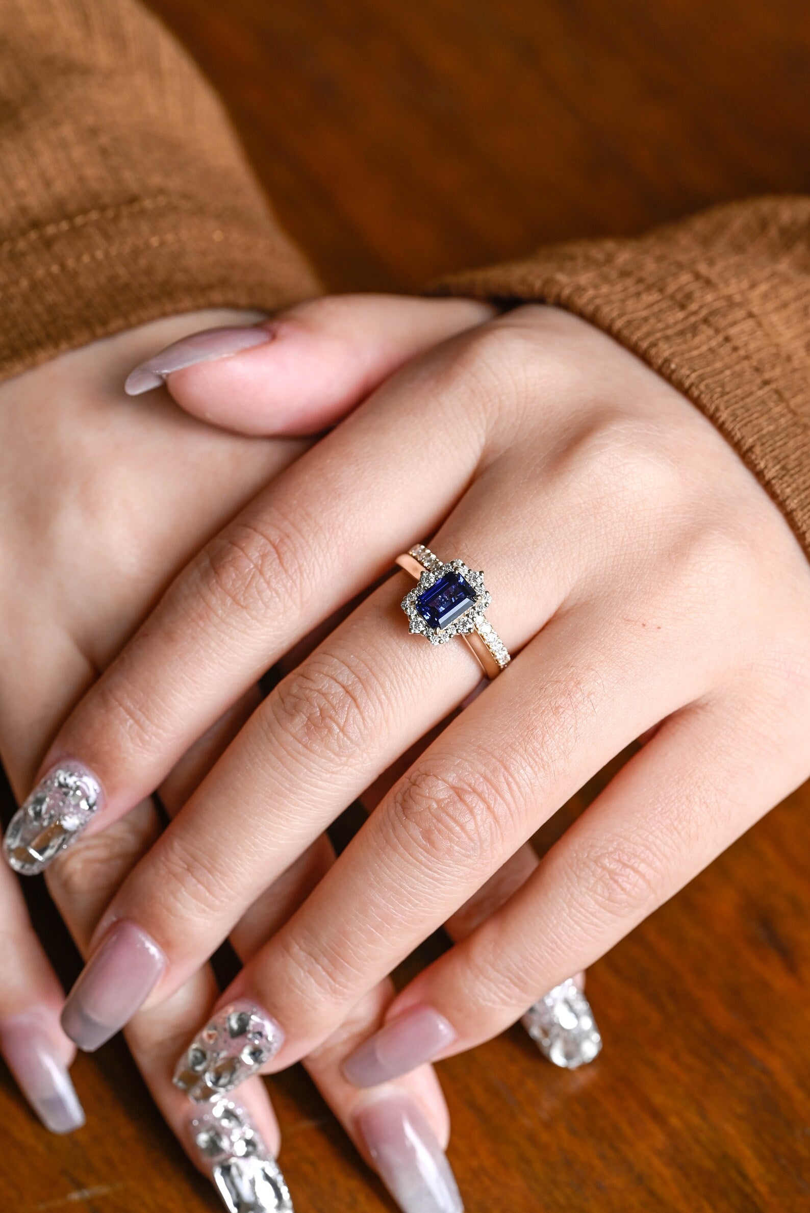 handmade anniversary ring set