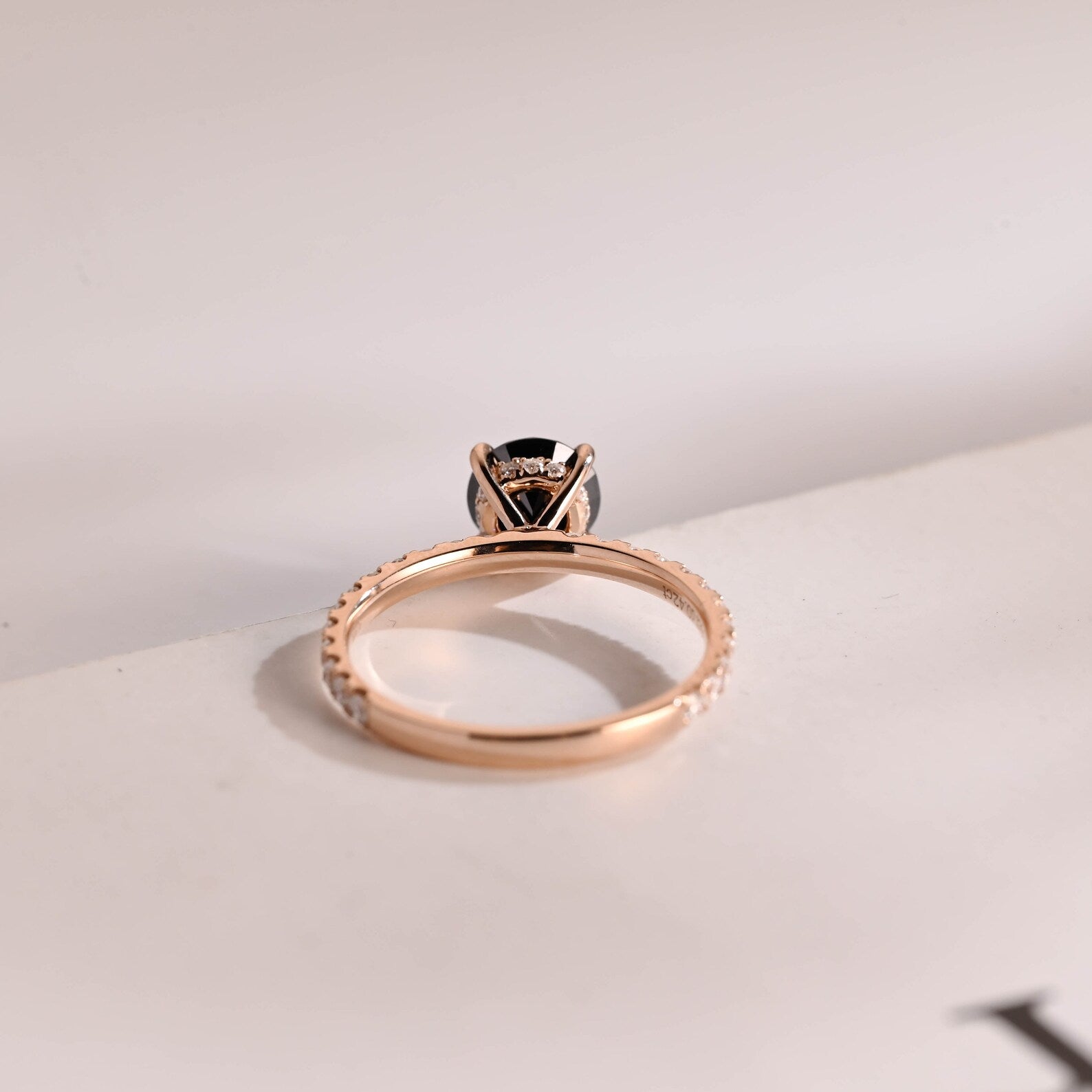 handmade moissanite ring