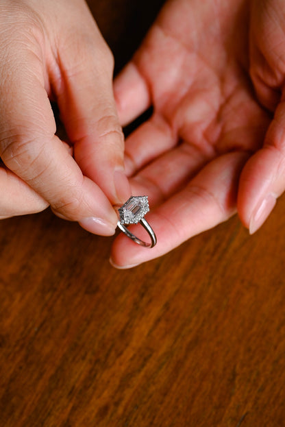 moissanite ring
