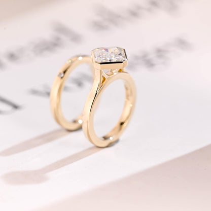 bezel setting diamond ring