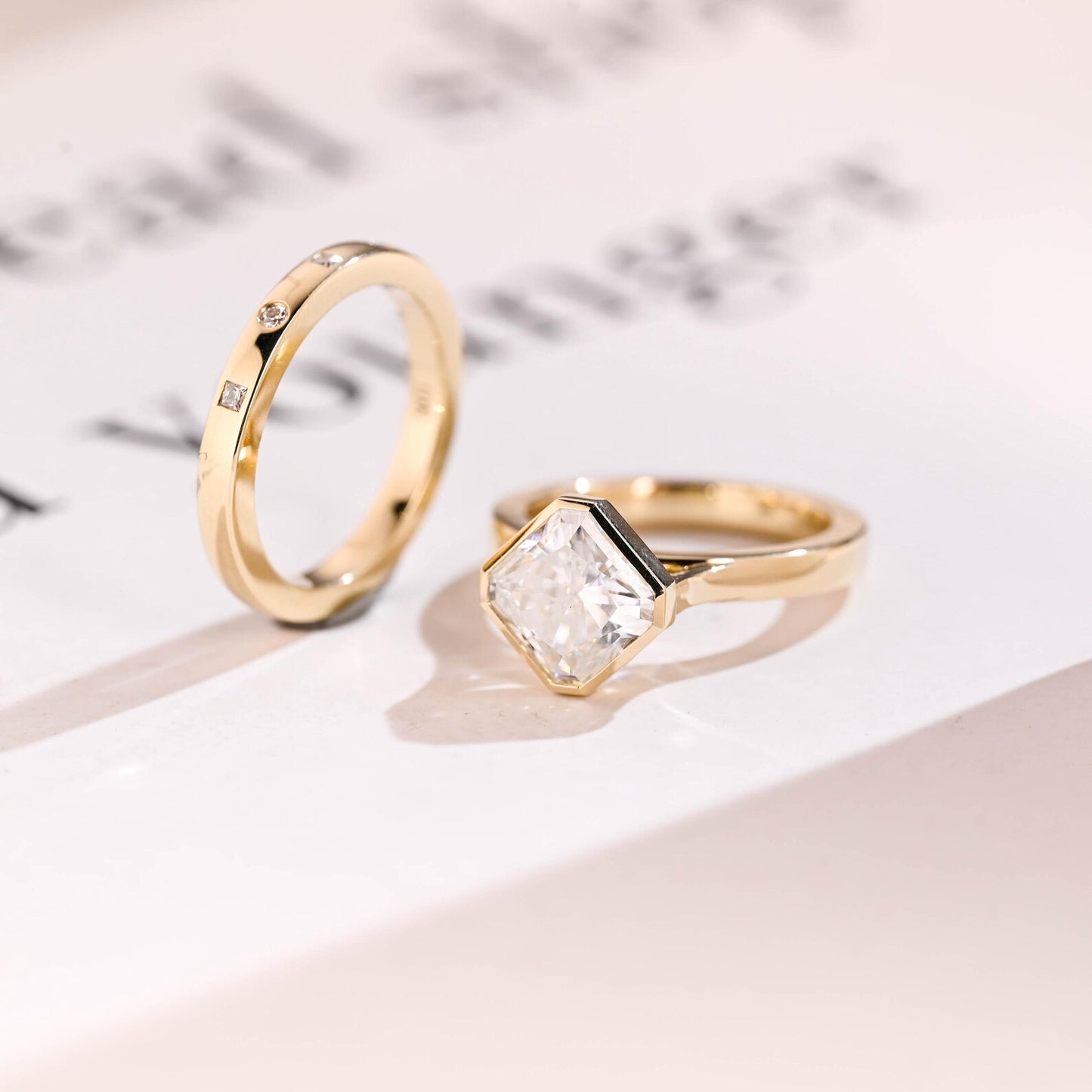 cathedral shank solitaire ring
