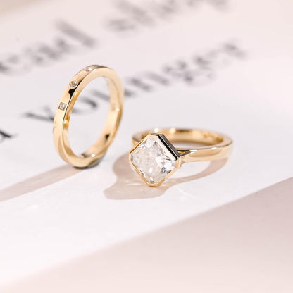 cathedral shank solitaire ring