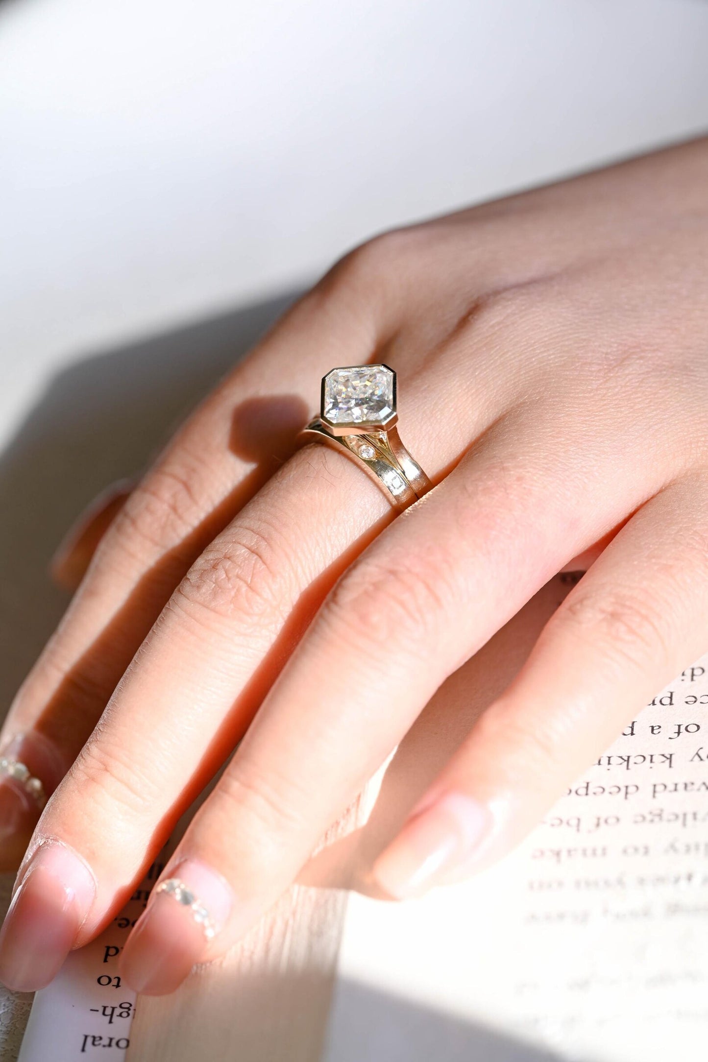 anniversary diamond gift ring set