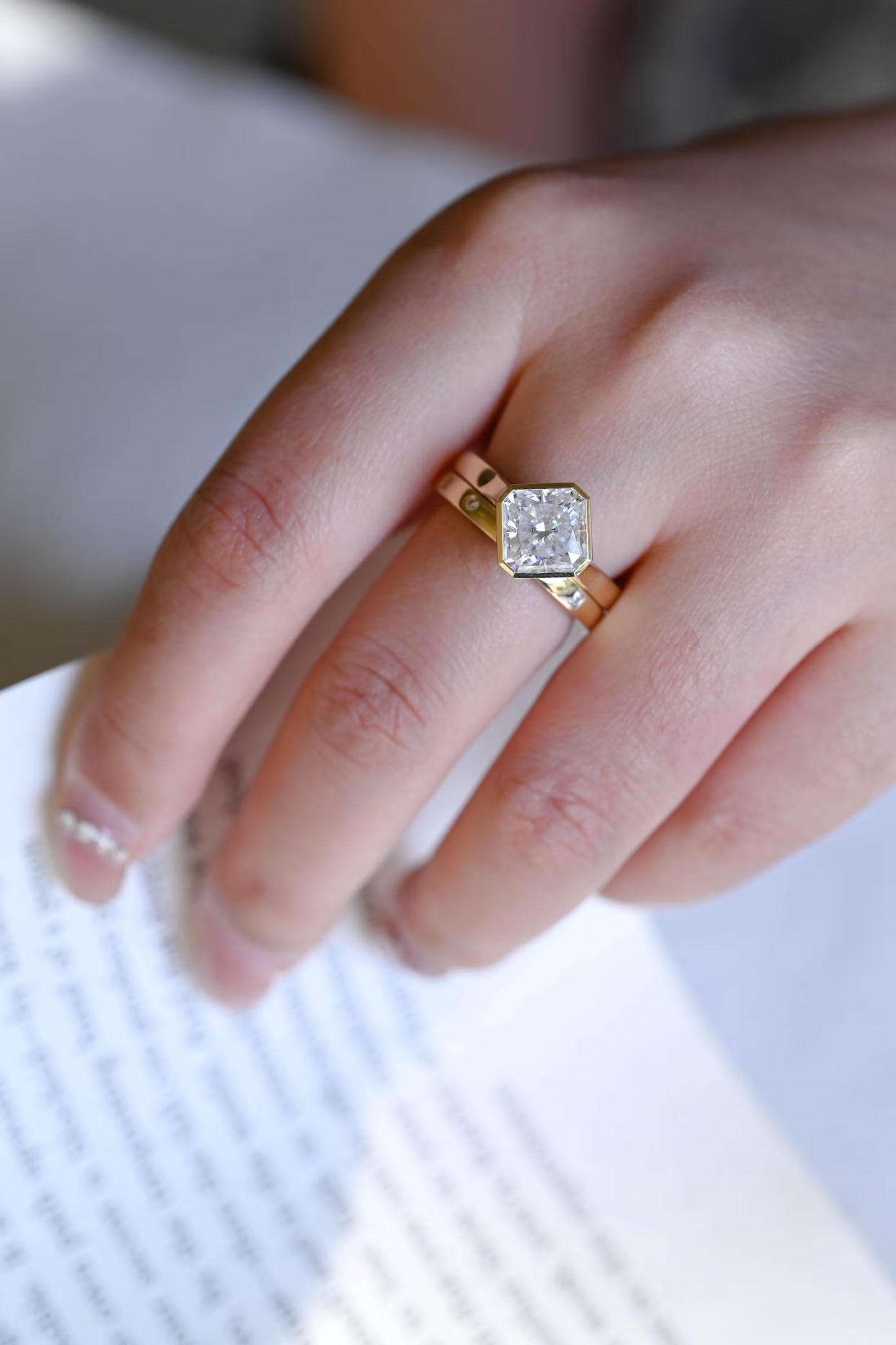 everyday engagement ring set