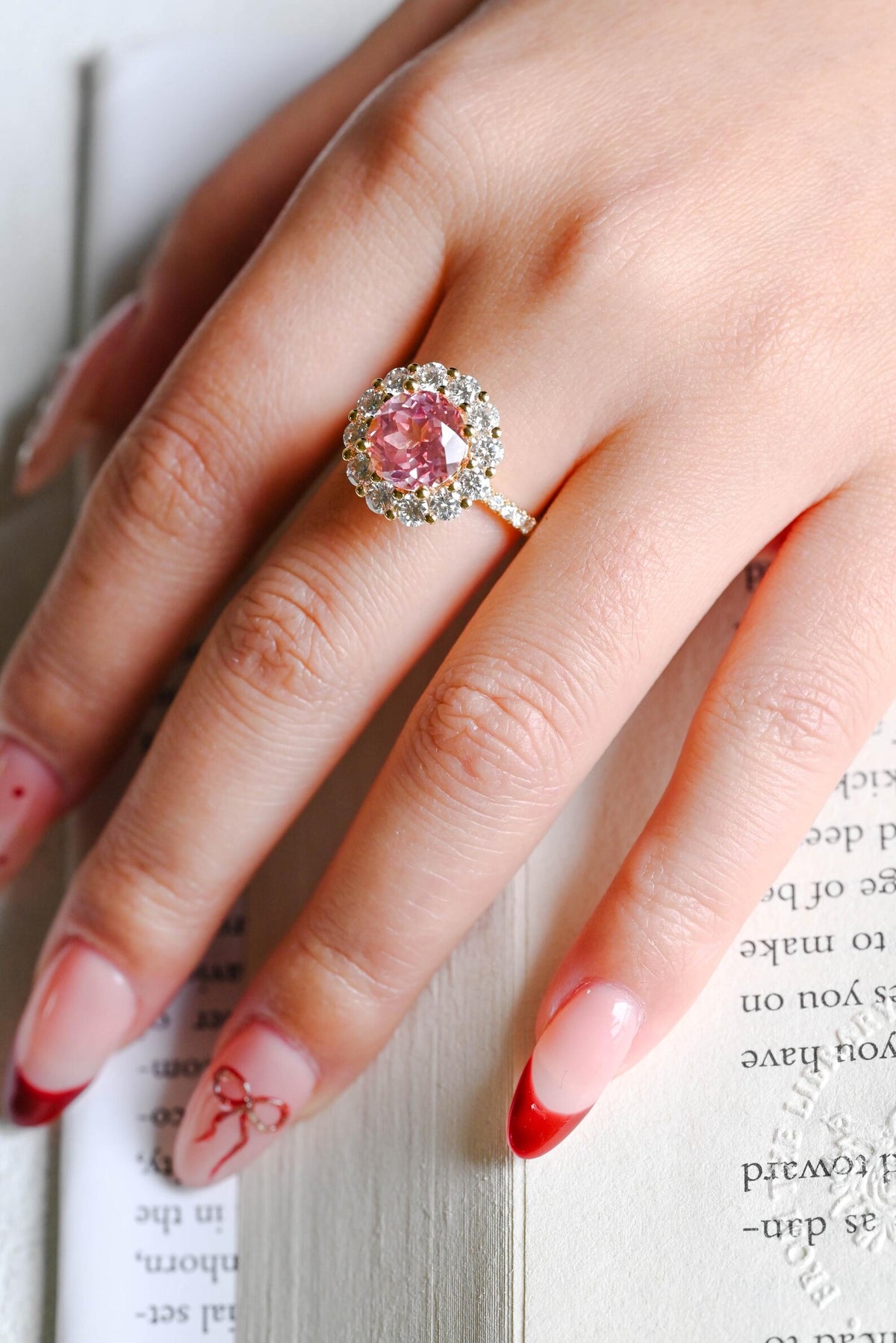 dainty fine jewelry promise ring