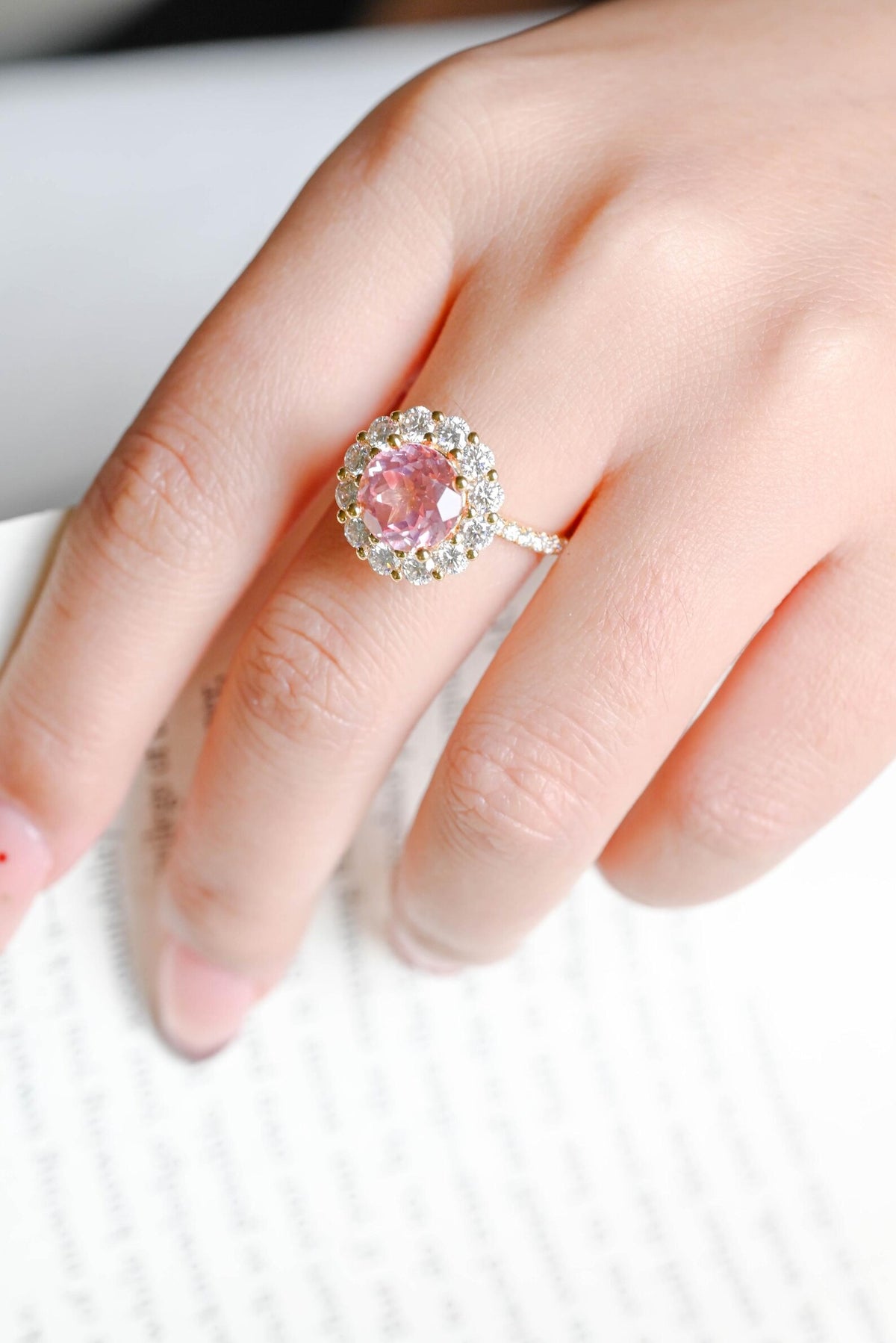 yellow gold promise ring
