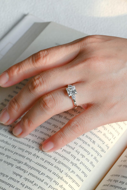 white gold bridal ring