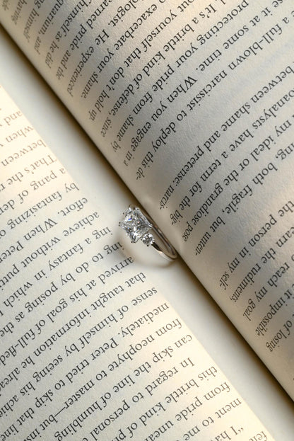 handmade moissanite ring