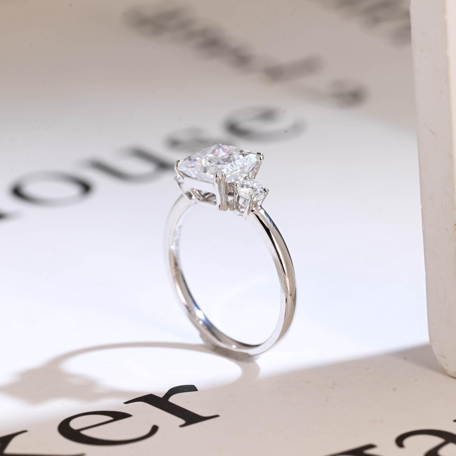 prong setting diamond ring