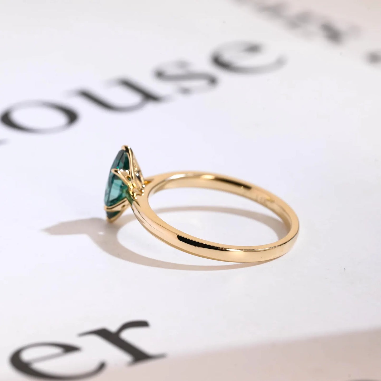 handmade moissanite ring