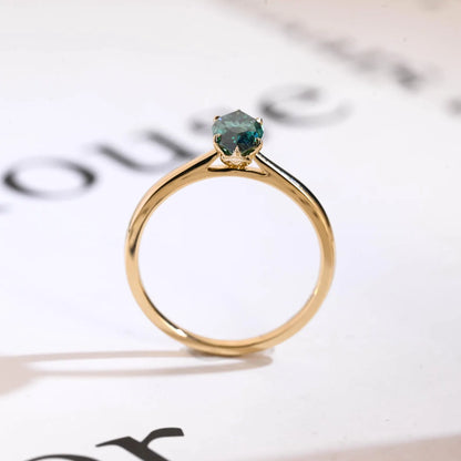 cathedral shank solitaire ring