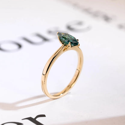 tulip prong setting diamond ring