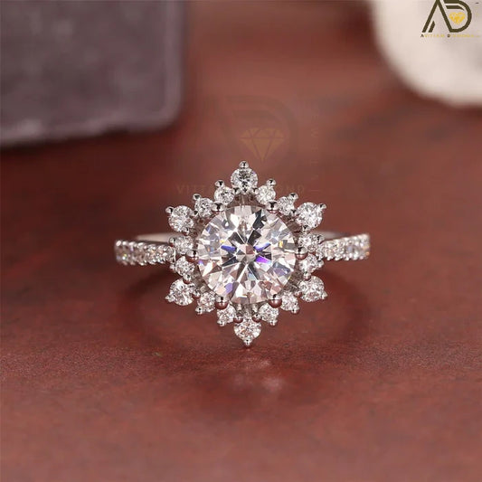 Royal Round Moissanite Ring
