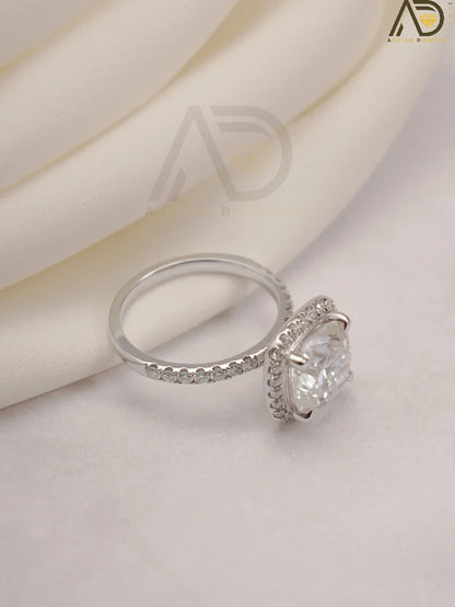 Stylish Cushion Cut Rings
