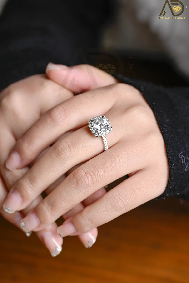 Romantic Cushion Cut Engagement Jewelry
