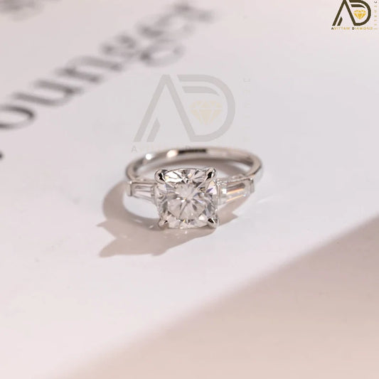 Solid Gold Moissanite Ring
