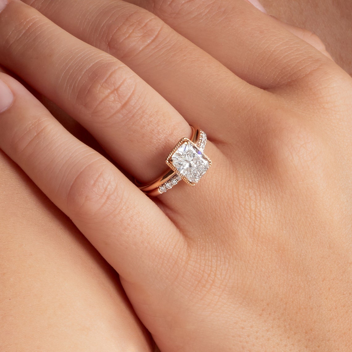 lab grown diamond ring