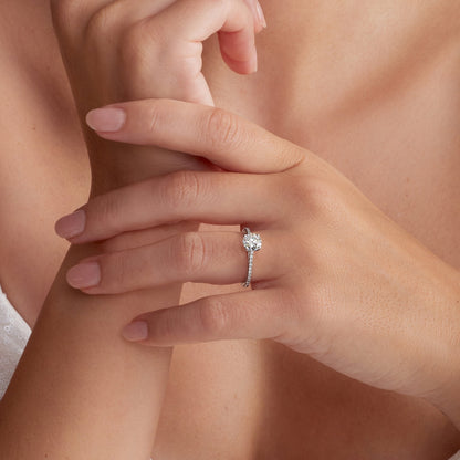 Minimalist engagement ring