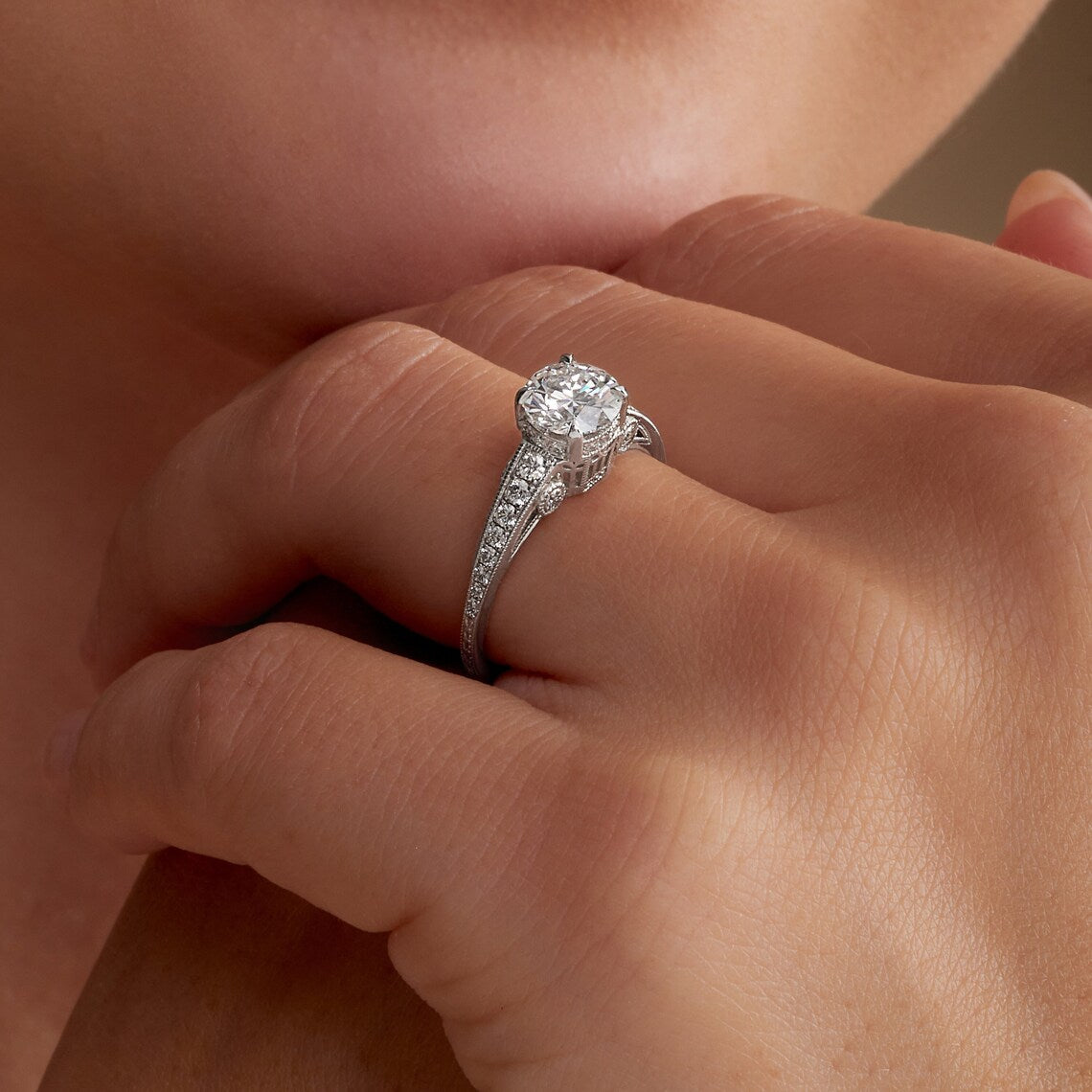Victorian-style engagement ring