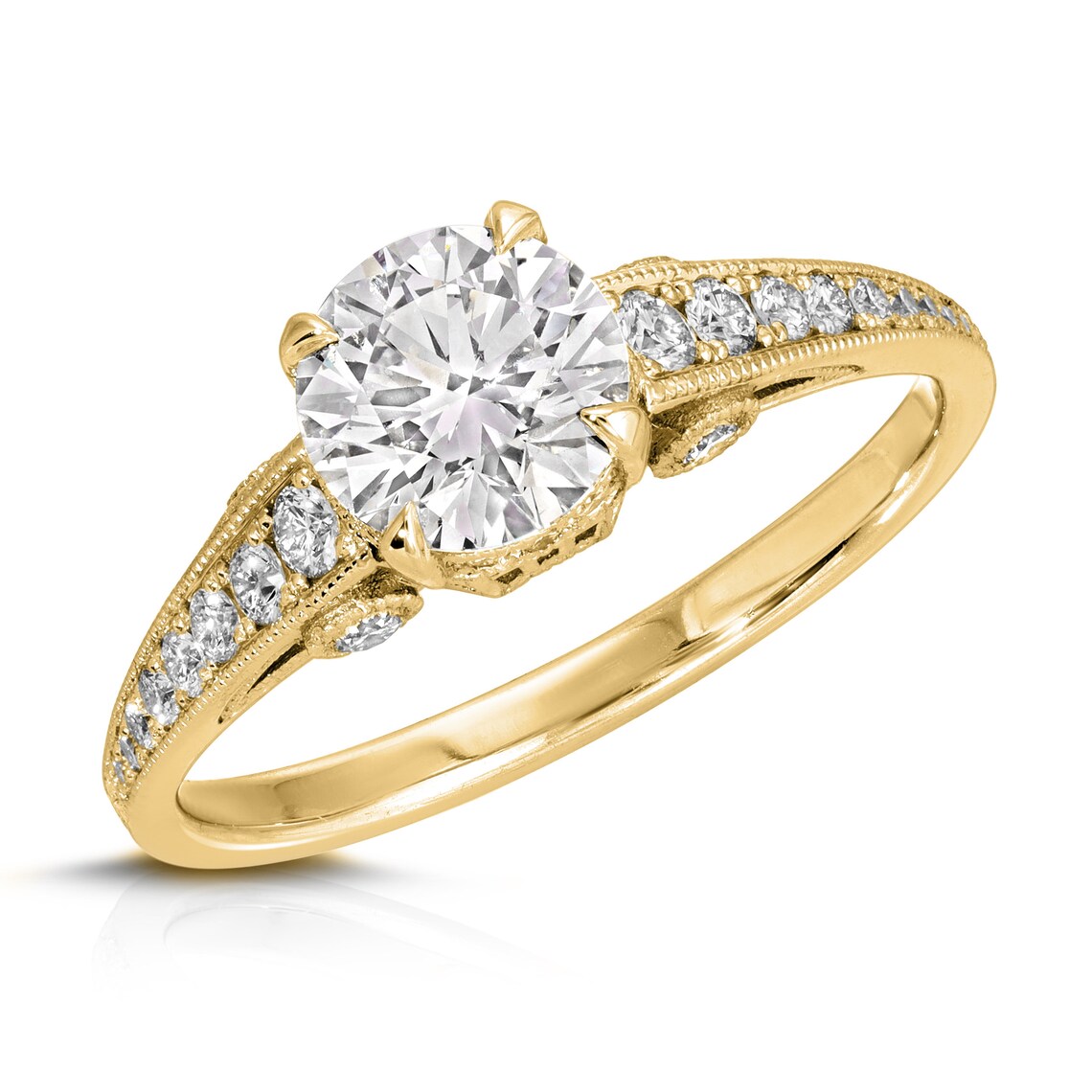 Yellow gold ring