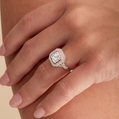 Vintage inspired wedding ring