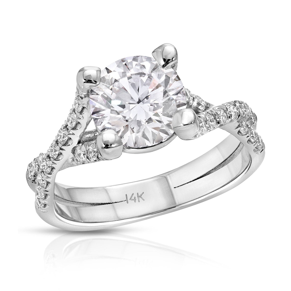 White gold ring