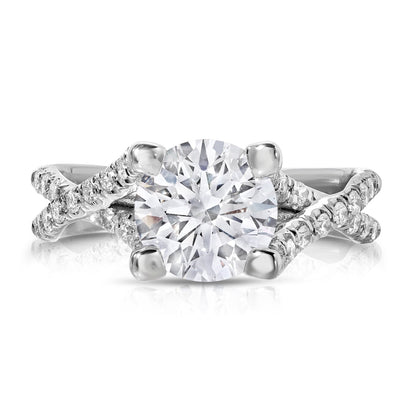 Lab created diamond ring